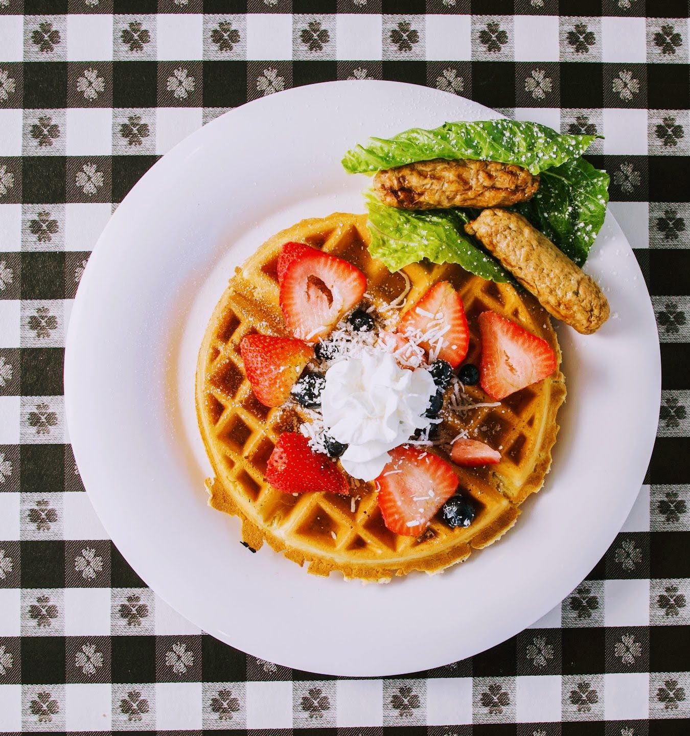 Crispy Belgian Waffles — served at Joe's Naples Park Diner, Naples, Florida