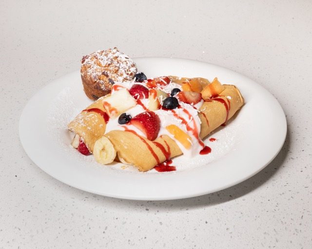Fruit Crepes at Joe's Naples Park Diner, Naples FL