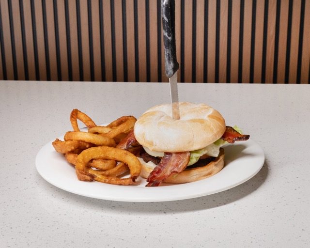 Half-Pound Burger at Joe's Naples Park Diner, Naples FL