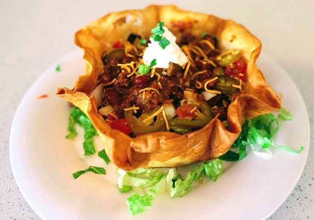 Taco Salad — served at Joe's Naples Park Diner, Naples, Florida